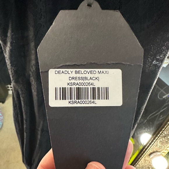 NWT Killstar Deadly Beloved Maxi Dress L - Picture 6 of 6